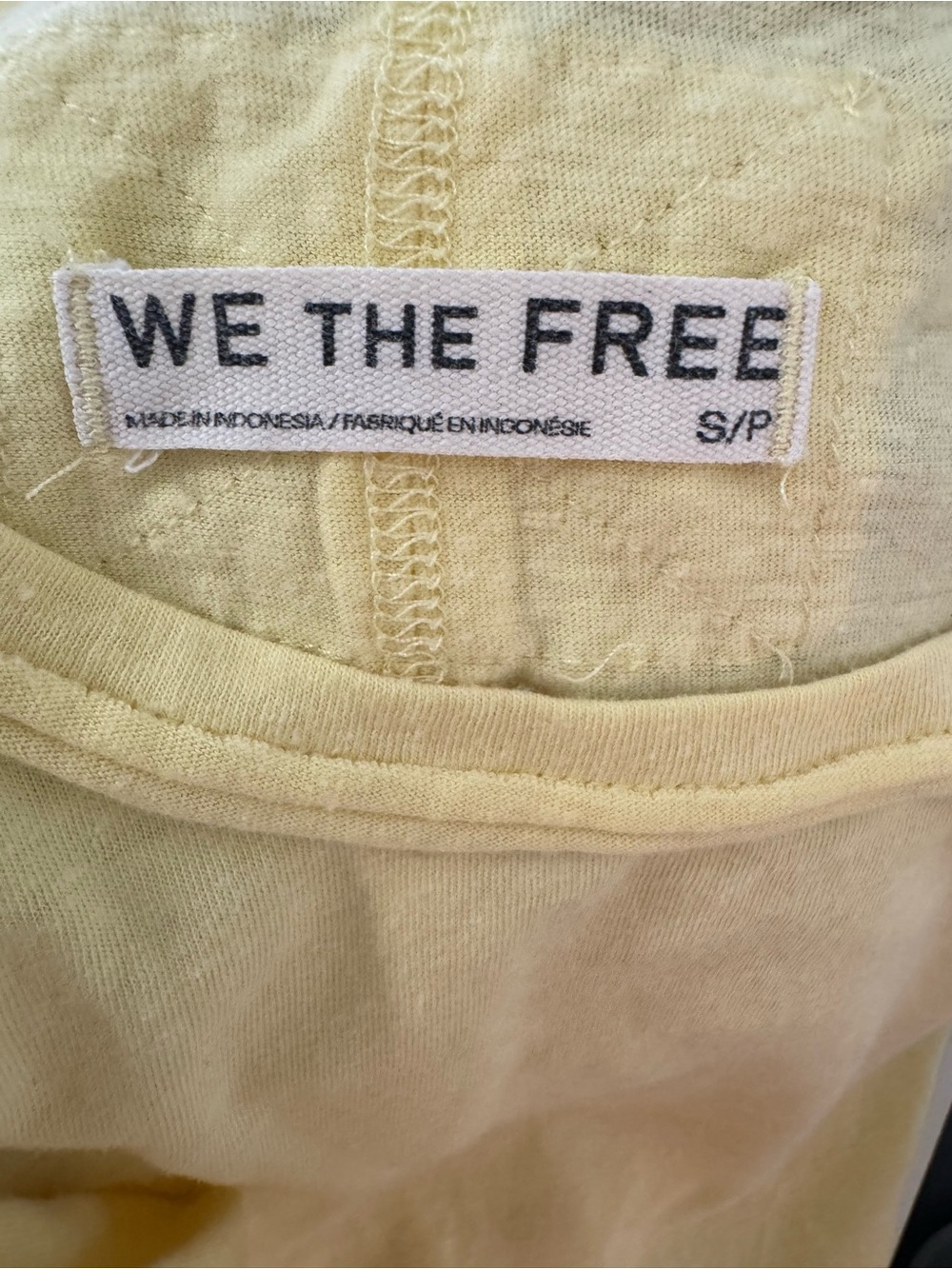 Free people We The Free Nova Tee size small yellow lemon - Picture 5 of 6